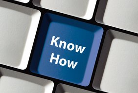 Tastatur mit Schriftzug "Know How"