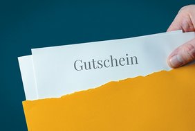 Umschlag mit Gutschein